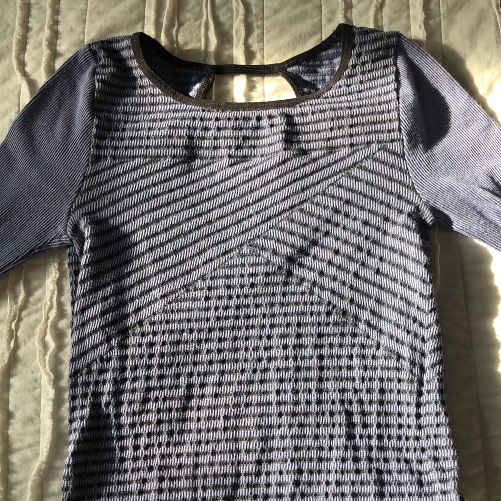 Free People cutout  back long sleeve bodycon dress